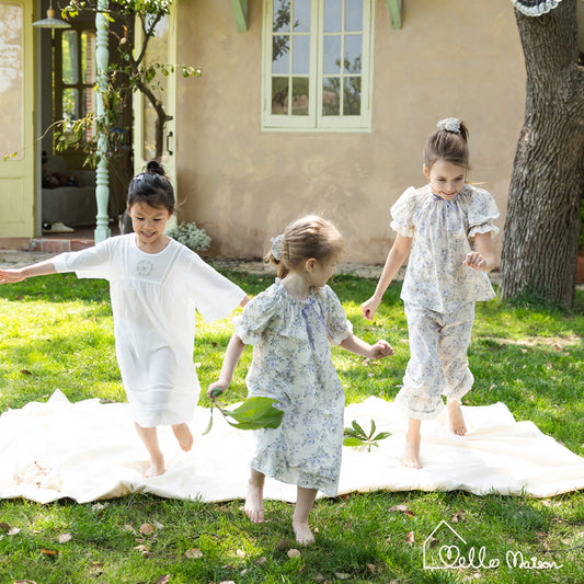 Creamy Emboridery Cotton Dress