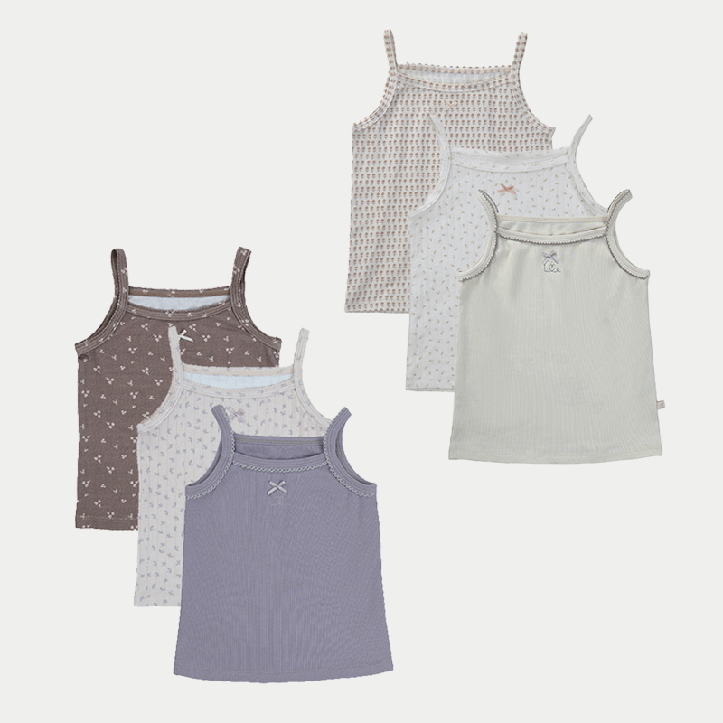 Strap Tops 3 pack set Pima
