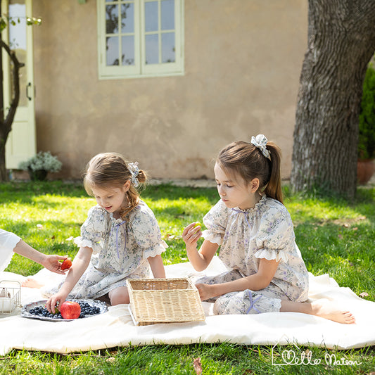 Violet ladybirds Cotton Set