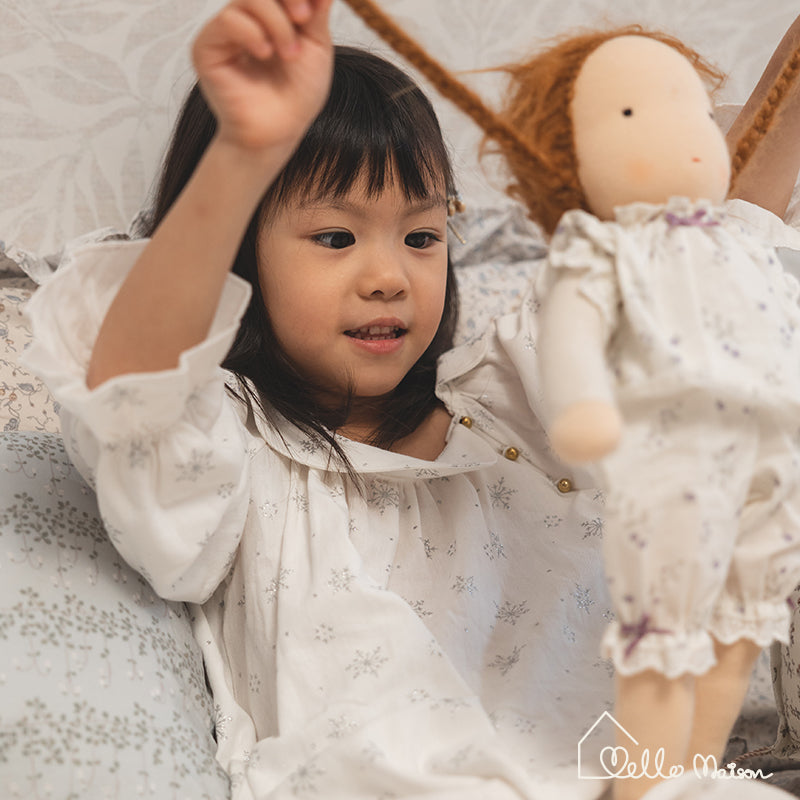 Sprinkled Snowflake Cotton Dress