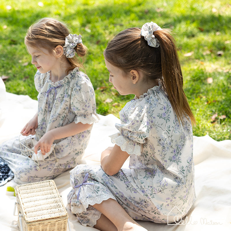 Violet ladybirds Cotton Set