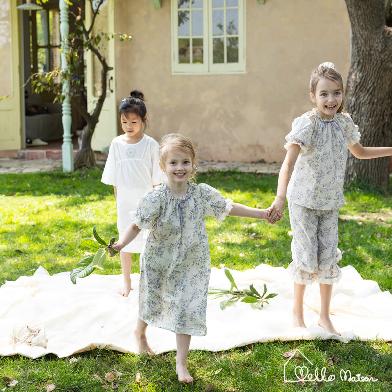 Violet ladybirds Cotton Dress