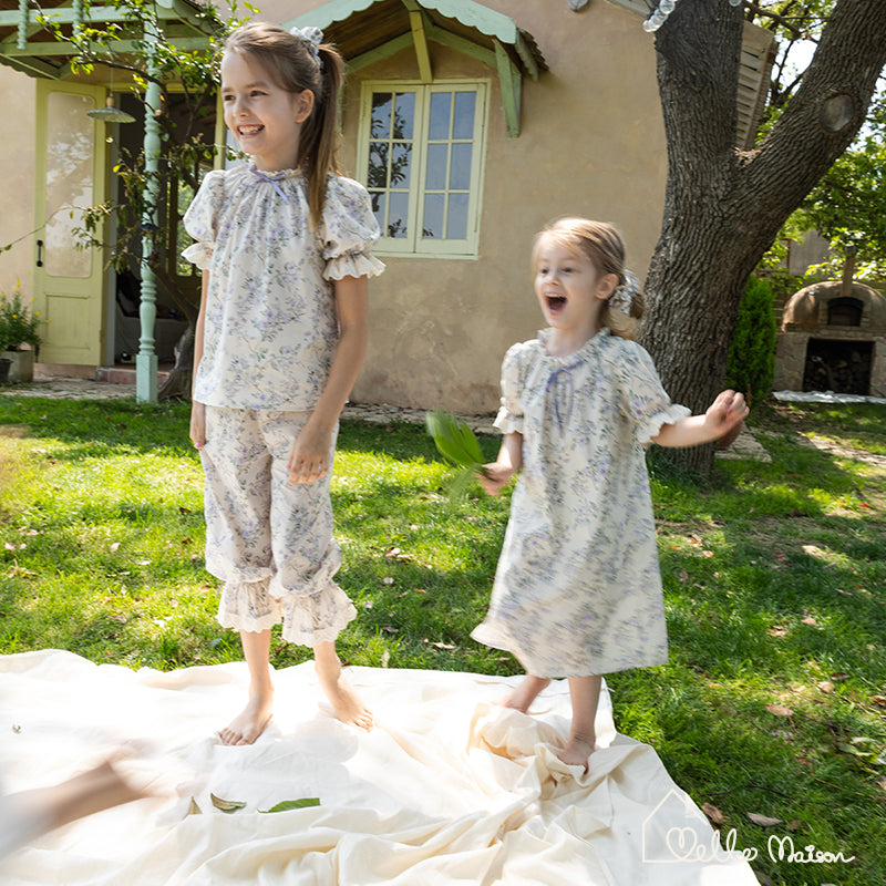 Violet ladybirds Cotton Set