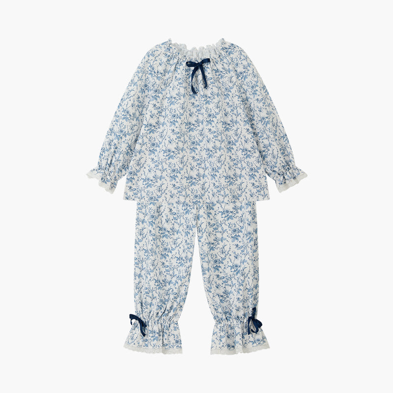Blue Willow Cotton Set
