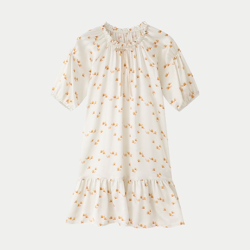 Creamy Snail Mulberry Silk Pajama Set