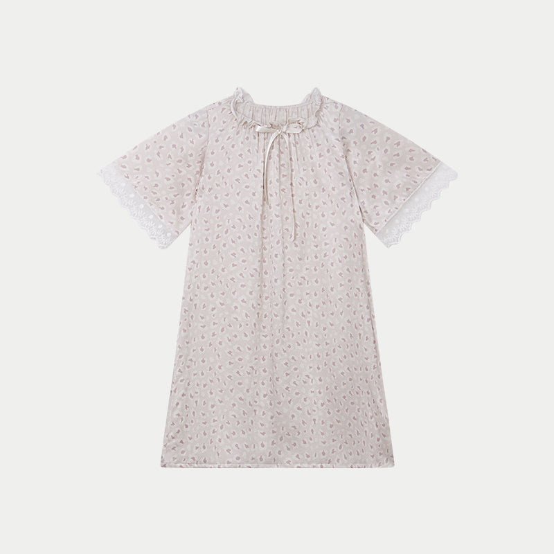 Orchid Leopard Silk Dress