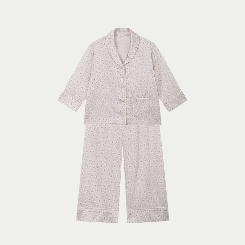 Orchid Leopard Silk Set