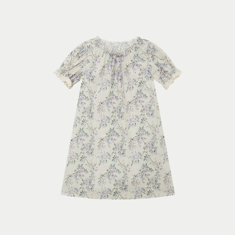 Violet ladybirds Cotton Dress