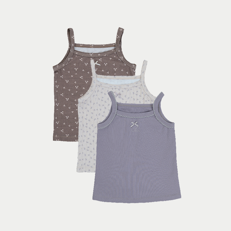 Strap Tops 3 pack set Pima