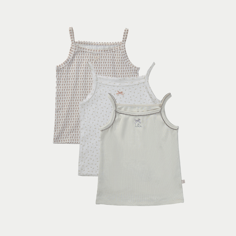 Strap Tops 3 pack set Pima