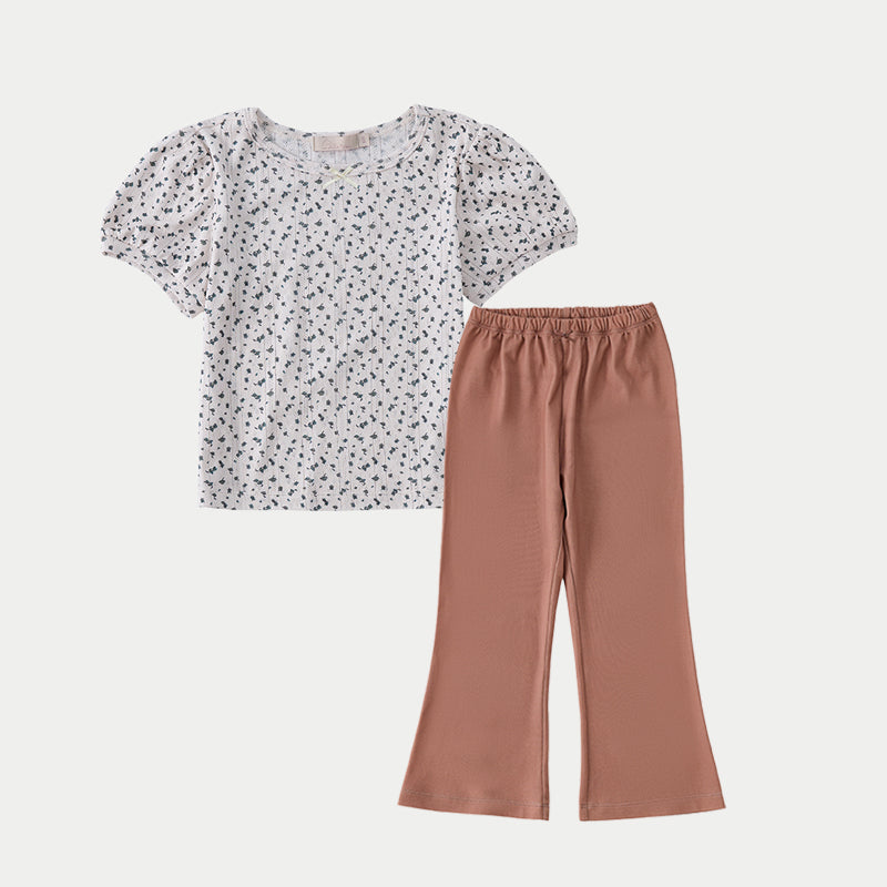 Puff sleeve Bell Bottom Organic Sets