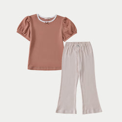 Puff sleeve Bell Bottom Organic Sets