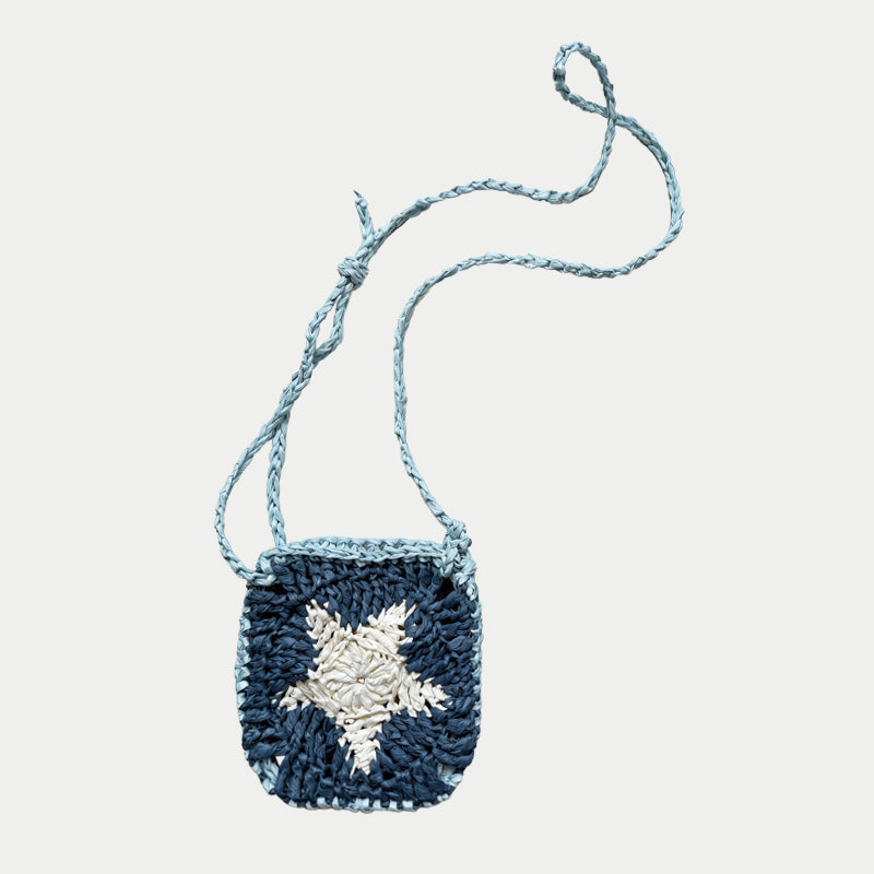 creamy stella raffia handmade bag