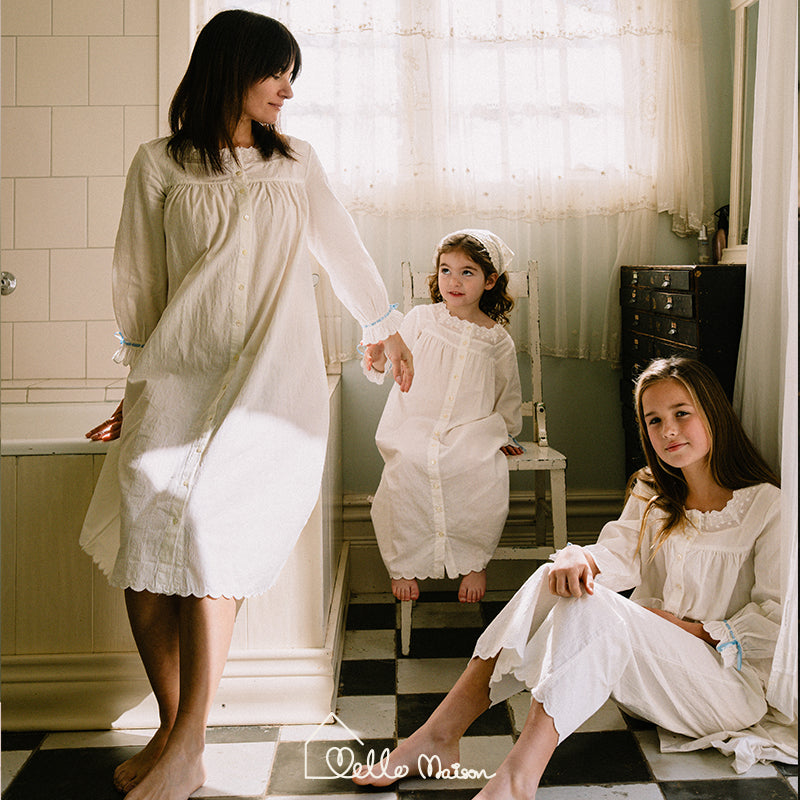 White Jacquard Cotton Dress