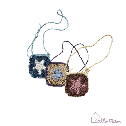 creamy stella raffia handmade bag