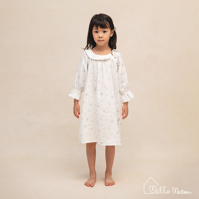 Sprinkled Snowflake Cotton Dress